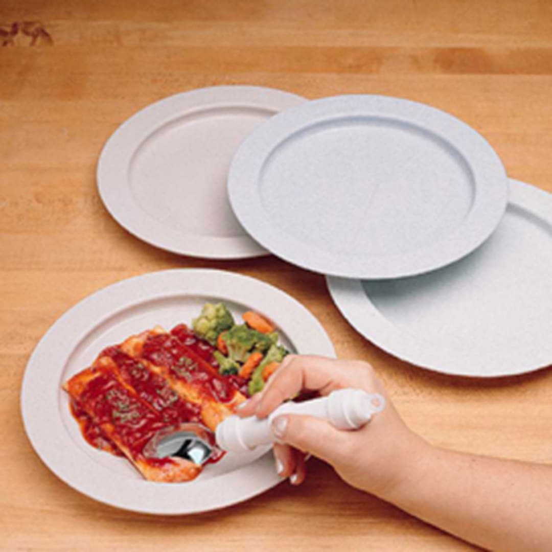 Inner Lip Plate, Off-White, 9"