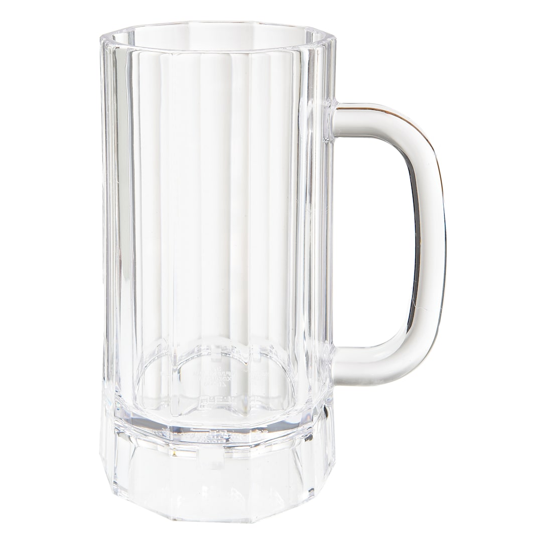 G.E.T. 00087-PC-CL Clear 20 Oz. Beer Mug with Handle