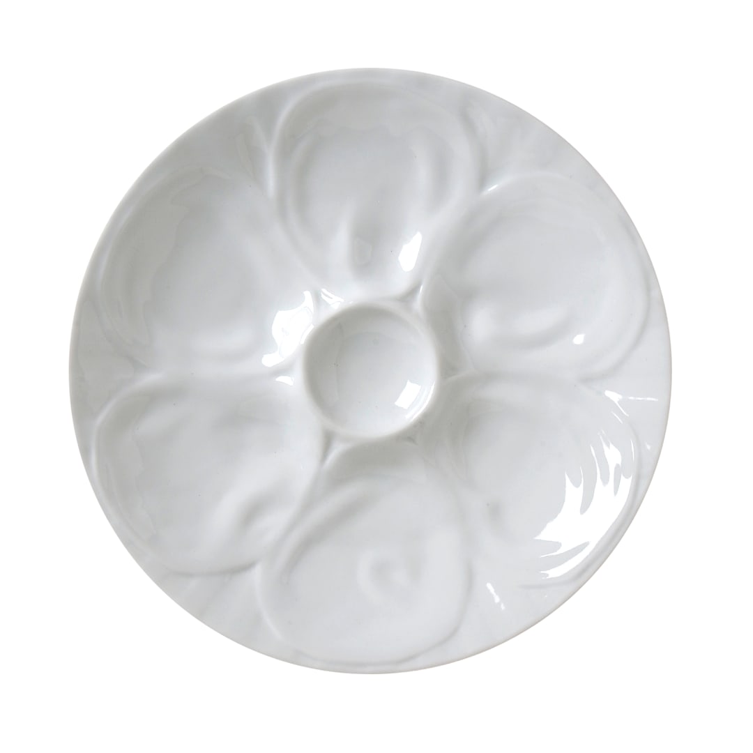 Vertex China ARG-OP Market Buffet 9" White Oyster Plate