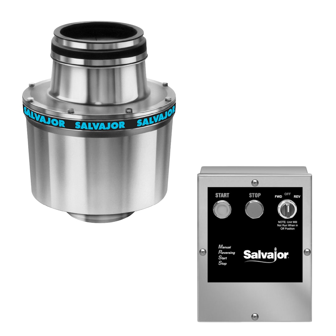 Salvajor 100-CA-12-MRSS 1-HP Disposer with Manual Reverse