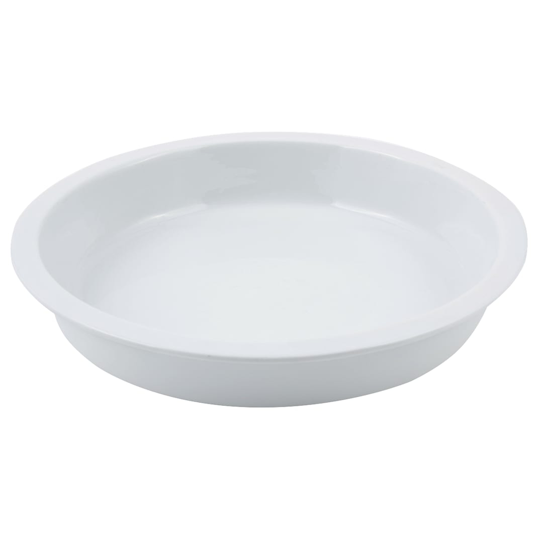 Bon Chef 12018 Round Ceramic 15-1/4" Food Pan for Chafer