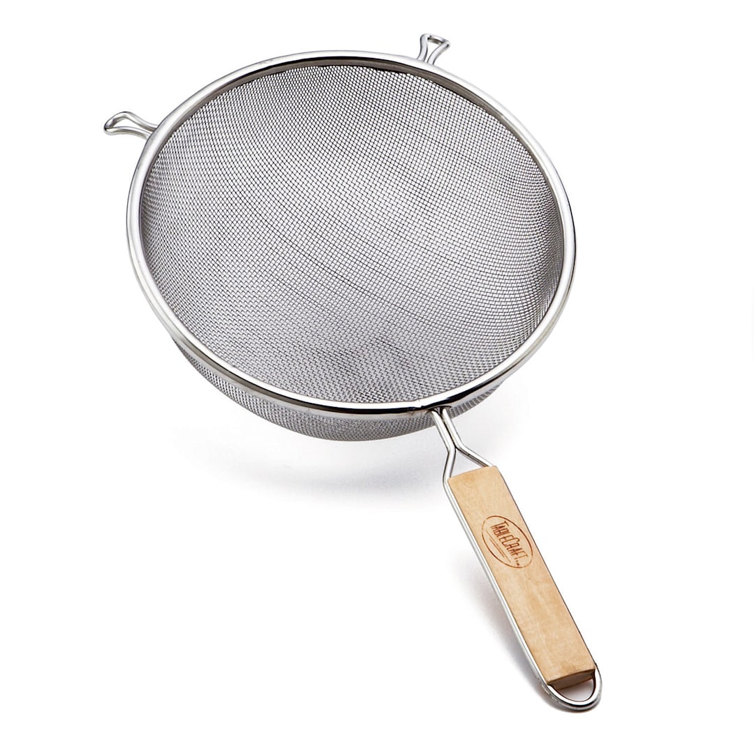 TableCraft 94 Tinned 8" Single Fine Mesh Strainer