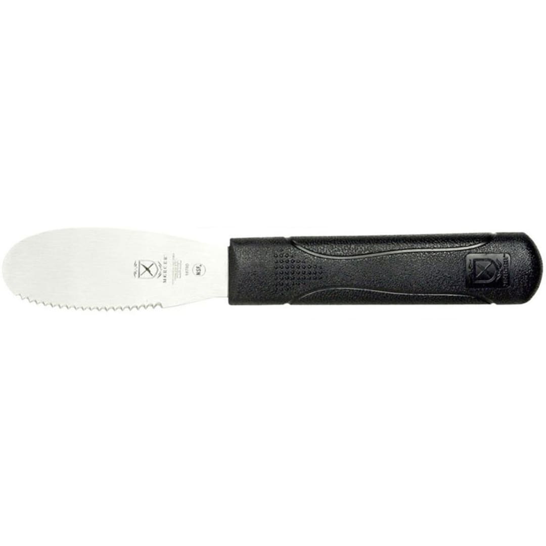 Mercer Culinary M18780 Millennia 3.5" Black Serrated Spreader