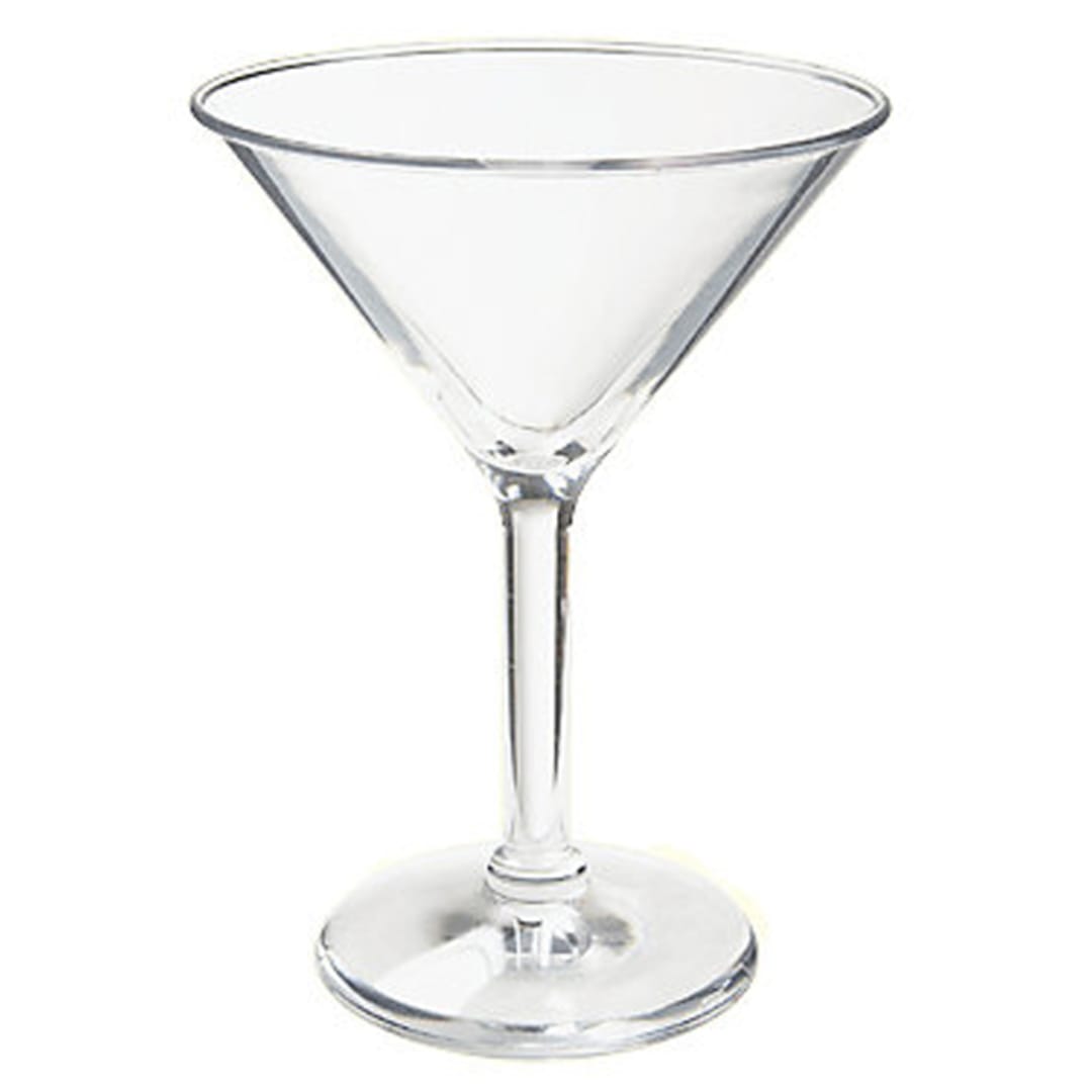 G.E.T. SW-1407-1-SAN-CL Clear Plastic 10 Oz. Martini Glass