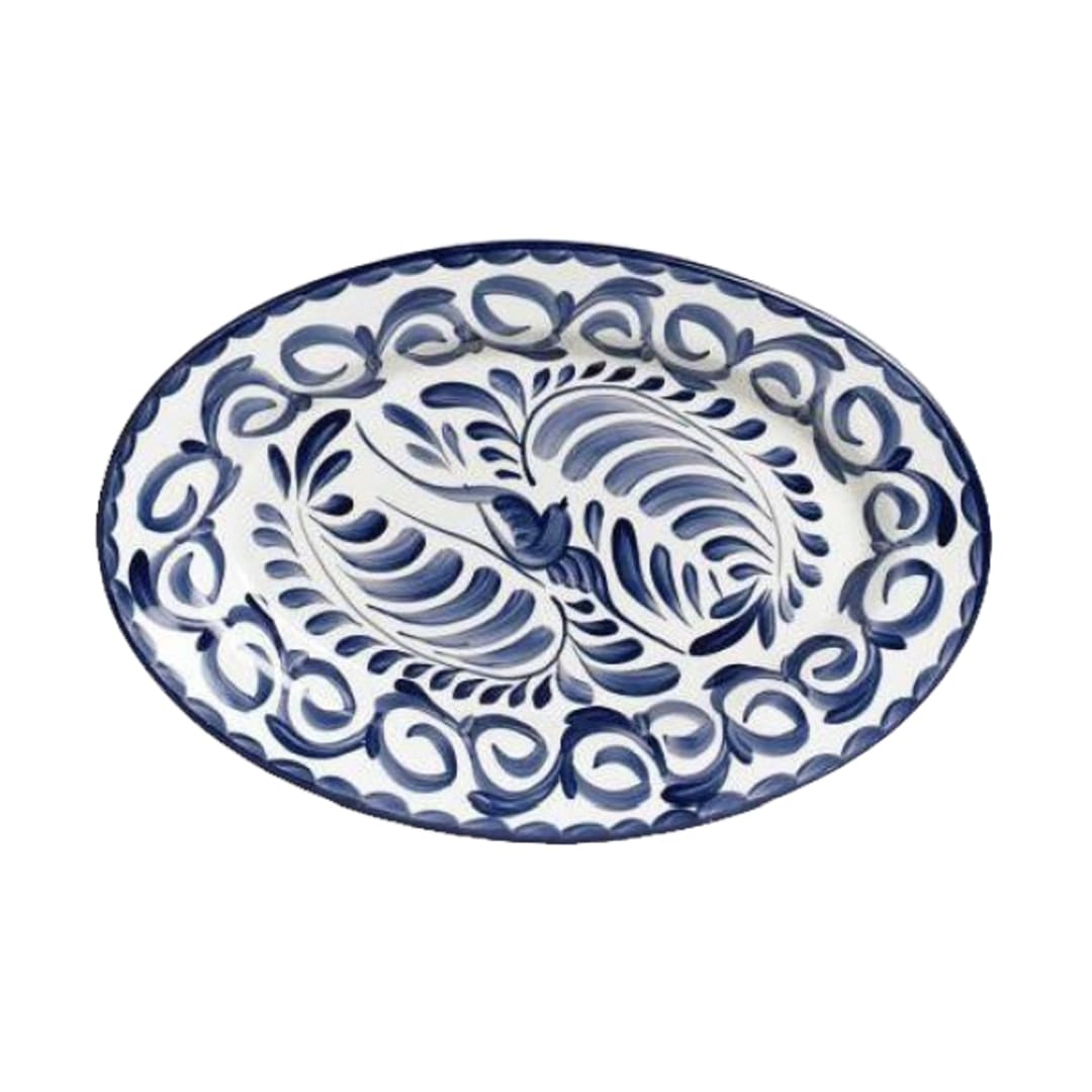 Zaba A120P142 Paloma Blue 12¼" Oval Platter
