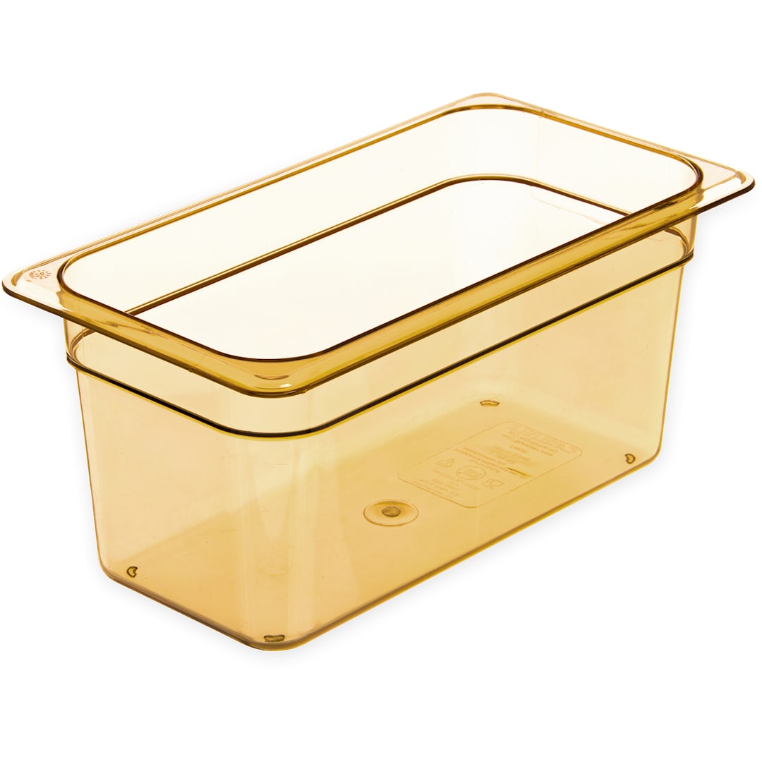 Carlisle 3086213 StorPlus Amber 1/3-Size 6" Deep Food Pan
