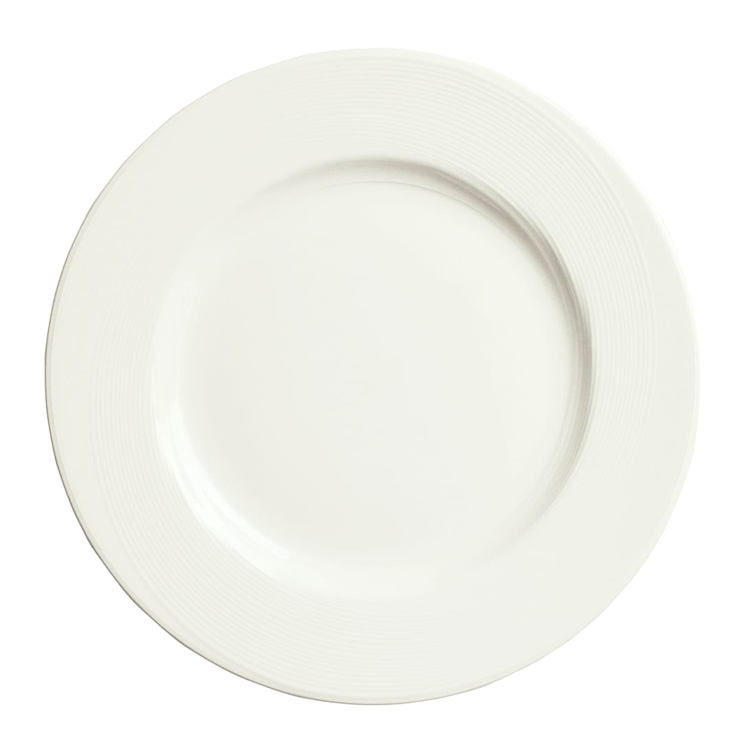 Libbey - Formerly Syracuse China 987659371 Silk 7.5" White Wide Rim Plate