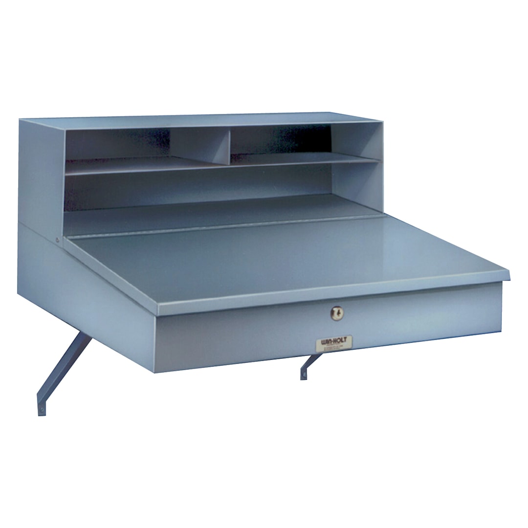 Win-Holt® RDWNSS-1 S/S Wall Mounted Receiving Desk with Lift-Top