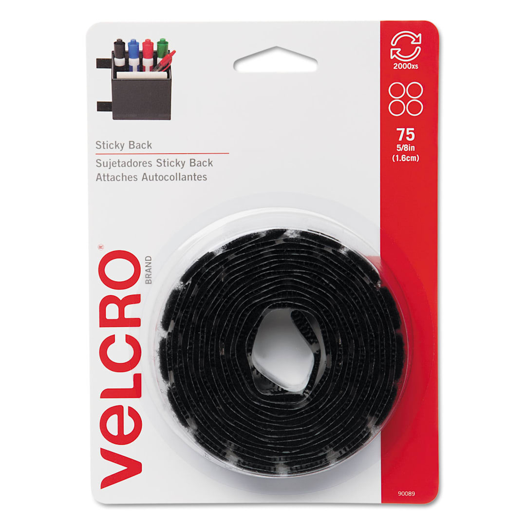 Velcro® VEK90089 Sticky Back Hook and Loop Fastener - 1 / RL