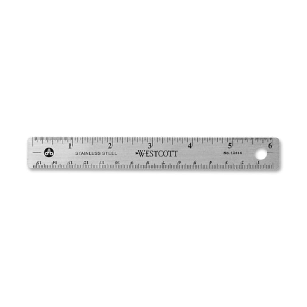Acme ACM10414 Westcott 6" Stainless Steel Ruler