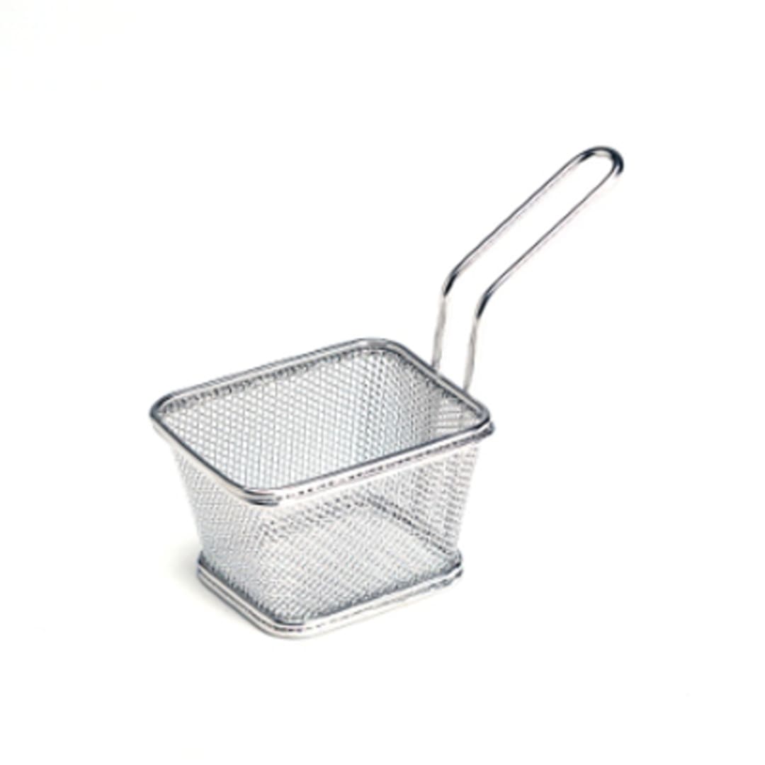 G.E.T. 4-81860 S/S Single Serving 4" x 3.25" Mini Fry Basket