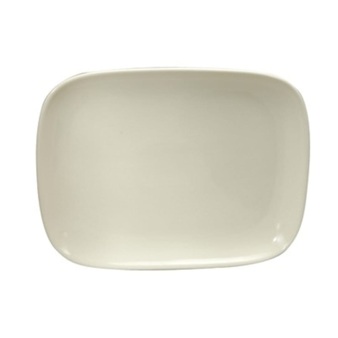 1880 Hospitality F9000000368S Cream White 12" Rectangle Platter - 12/CS
