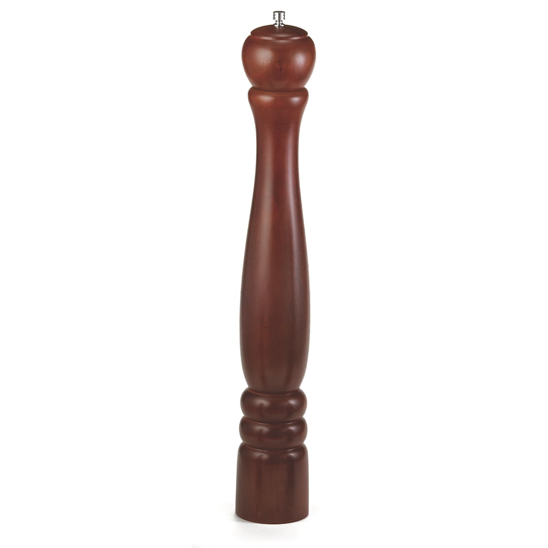 TableCraft PM1918 Mahogany Finish 18" Wood Pepper Mill