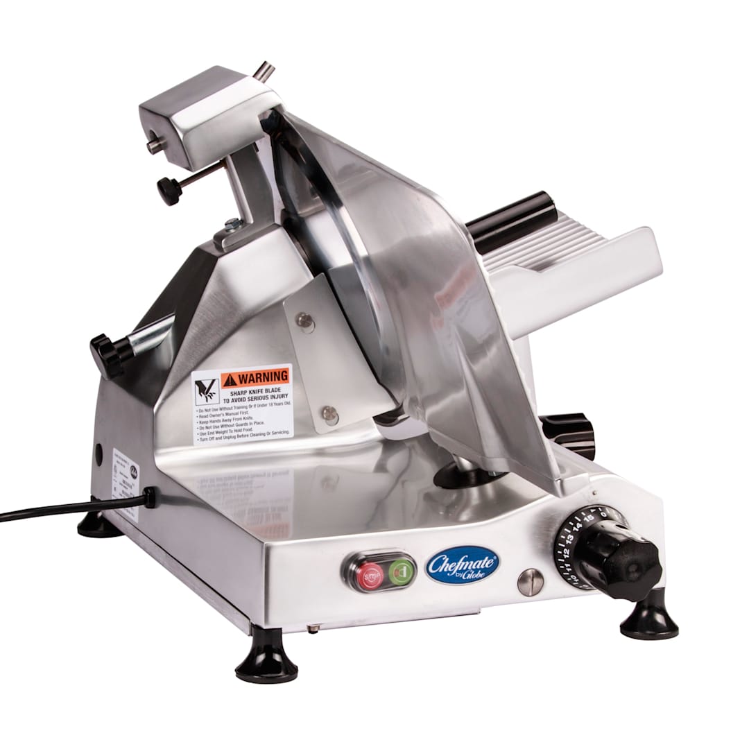 Globe Food C12 Chefmate Aluminum 12" Belt Driven Manual Slicer