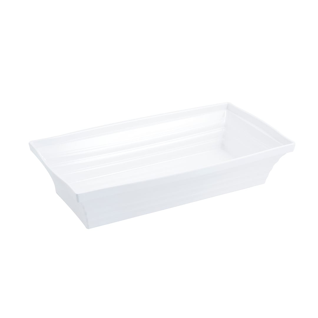 Bon Chef 53105WHITE White Rectangular 10 Qt. Americana Bowl