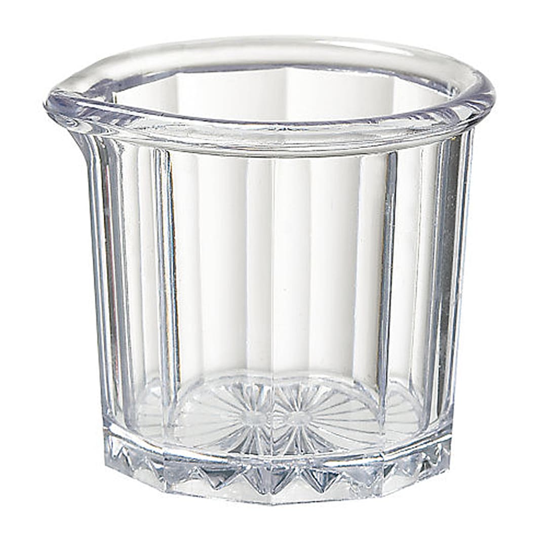 G.E.T. SP-2000-CL SAN Plastic Cream & Syrup 2 Oz Pitcher