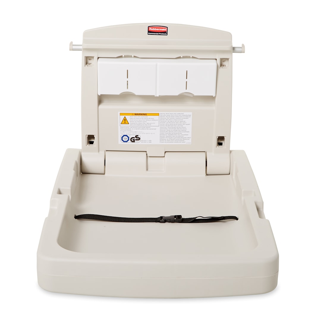 Rubbermaid FG781988LPLAT Vertical Platinum Infant Changing Table