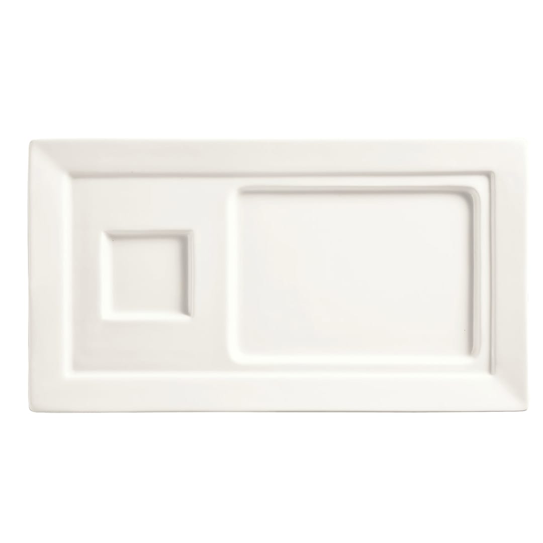 Libbey - Formerly World Tableware SL-29 Slate White Soup / Sandwich Tray
