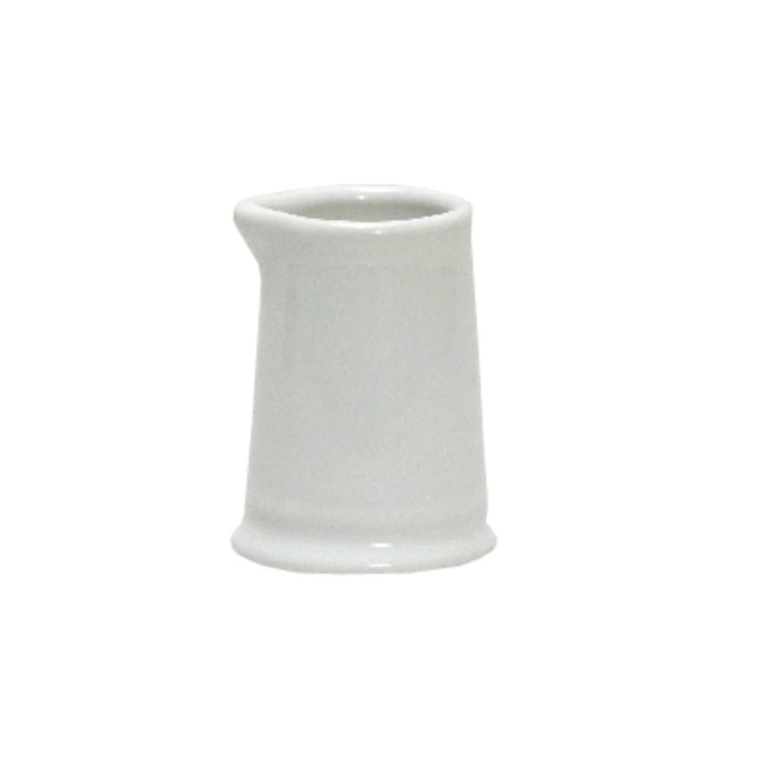 Tuxton BWR-0351 3-1/2 Oz. White Creamer without Handle