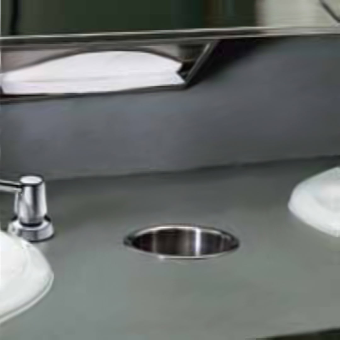 Bobrick B-529 Stainless Countertop Mounted Circular Waste Chute