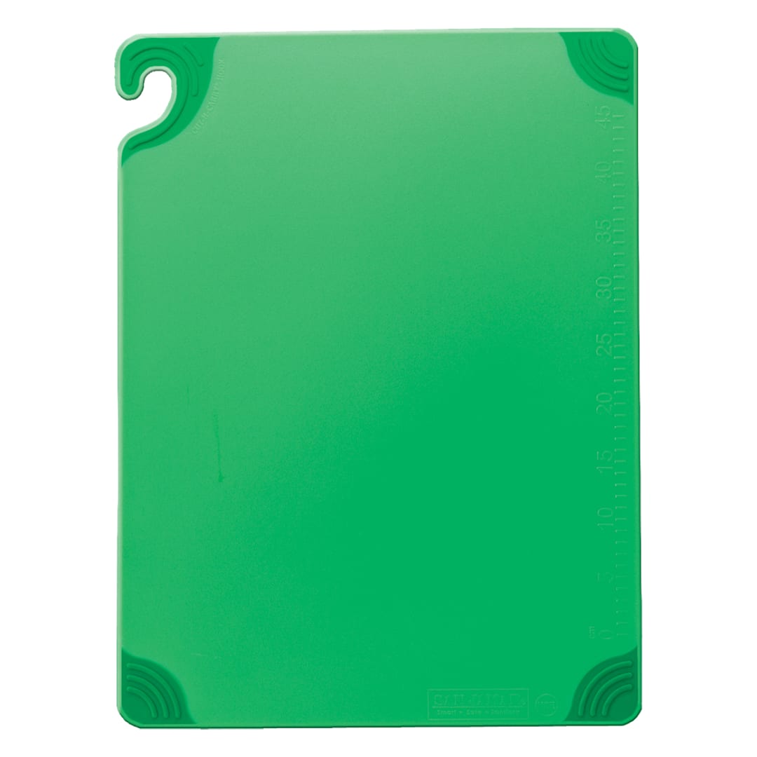 San Jamar CBG152012GN Saf-T-Grip 15 x 20" Green Cutting Board