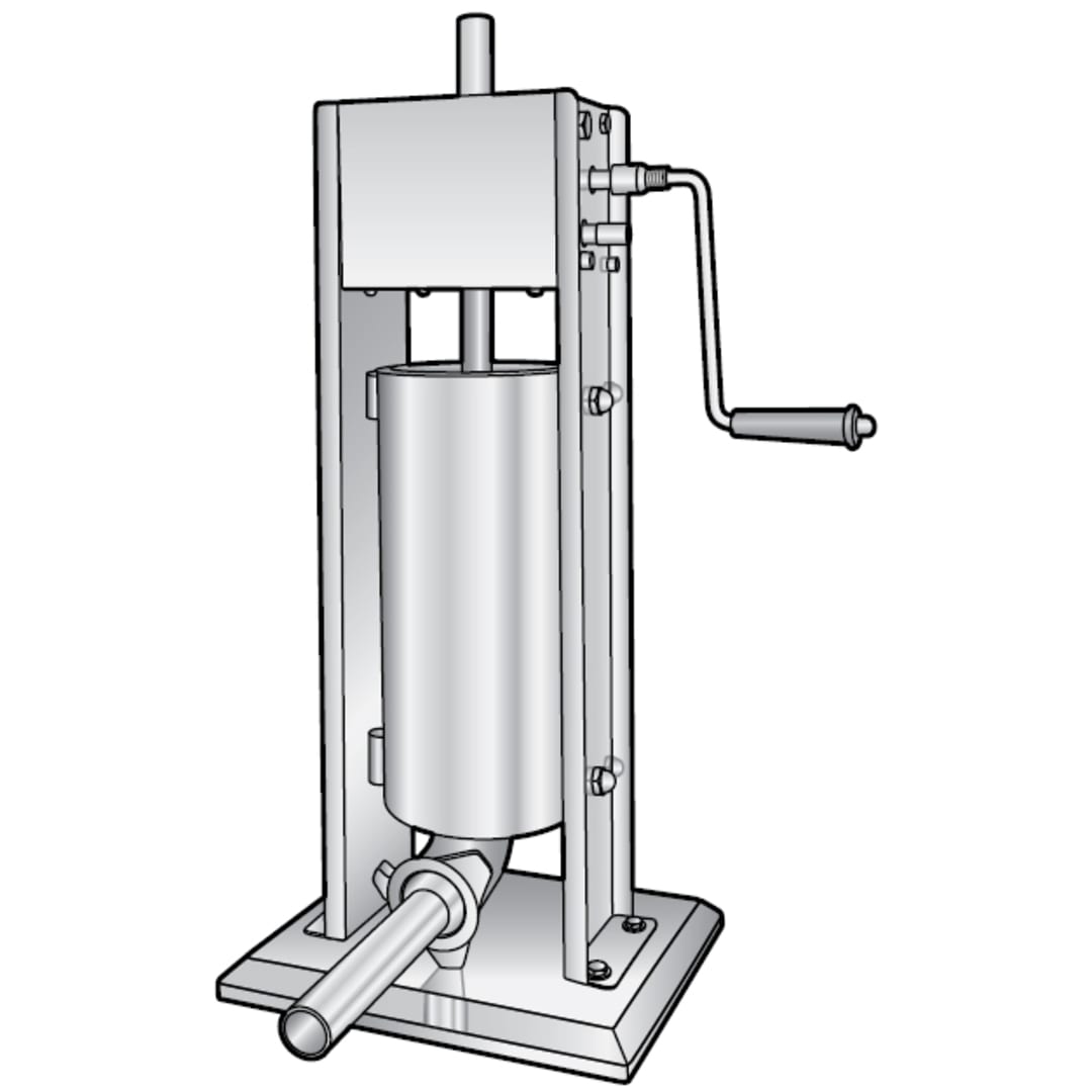 Alfa SS10V Vertical Manual S/S 10 Lb. Sausage Stuffer