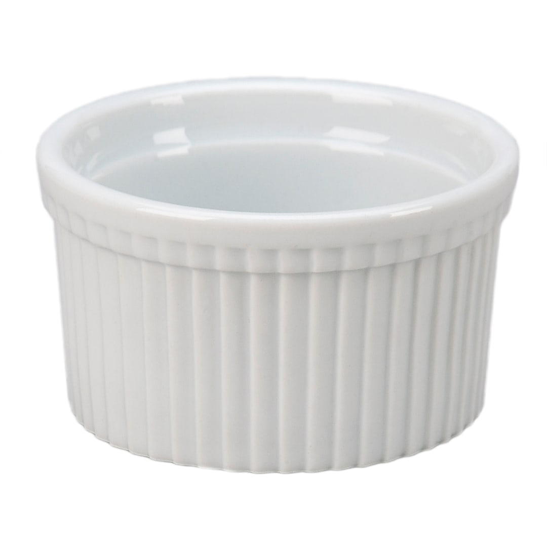 Vertex China RMK-5-P Market Buffet 5 Oz White Fluted Ramekin