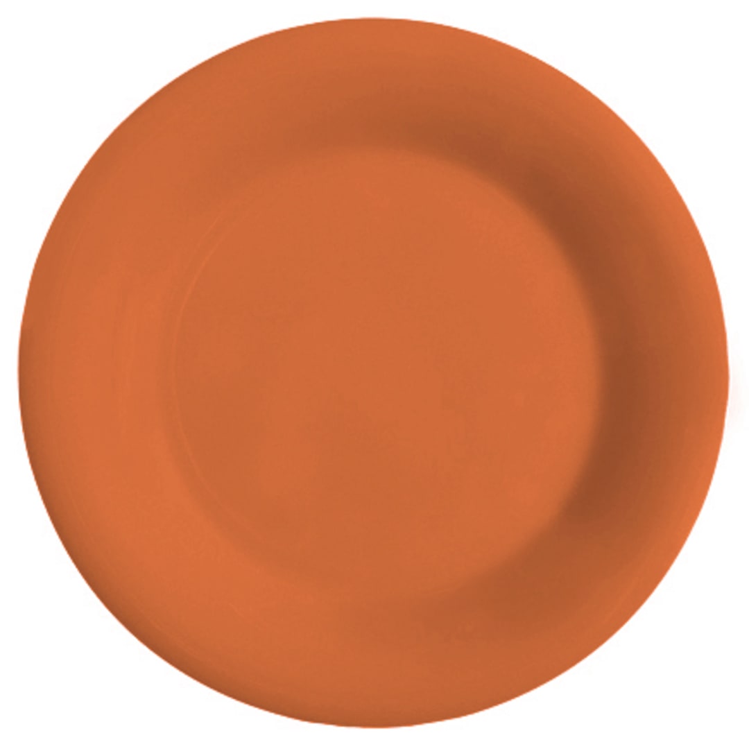 G.E.T. WP-9-RO Mardi Gras Rio Orange 9" Wide Rim Plate