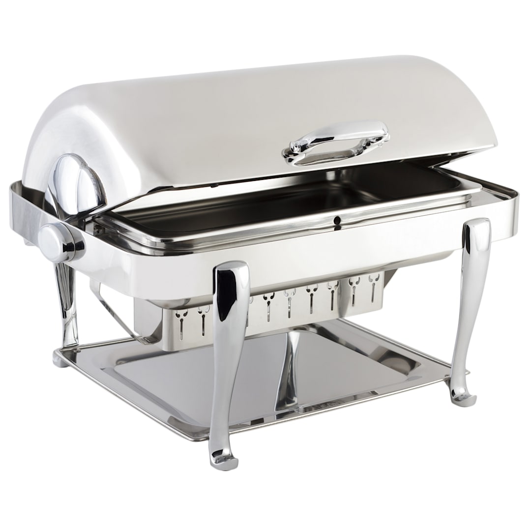 Bon Chef 19040CH Elite Rectangular 2 Gal Chafer with Roman Legs