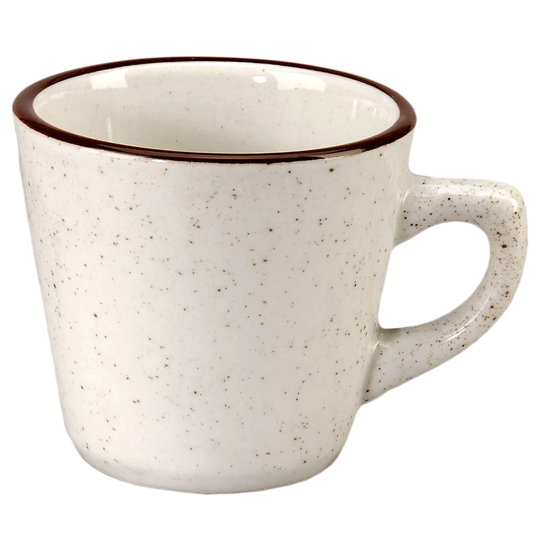 Vertex China CRV-1 Caravan Brown Speckled 7 Oz. Tall Cup