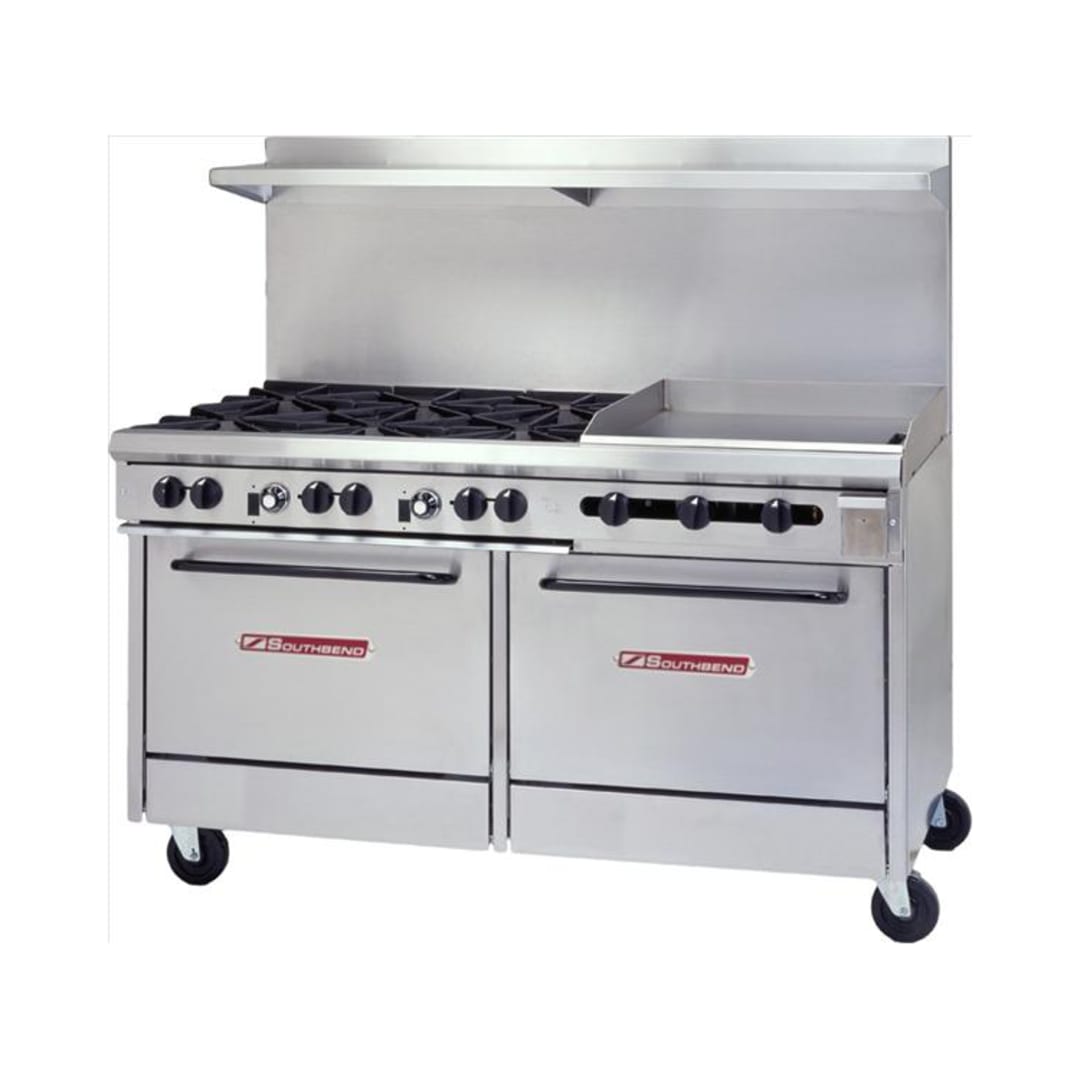 Southbend S60DD-2GR S-Series Natural Gas 6-Burner Range with Griddle