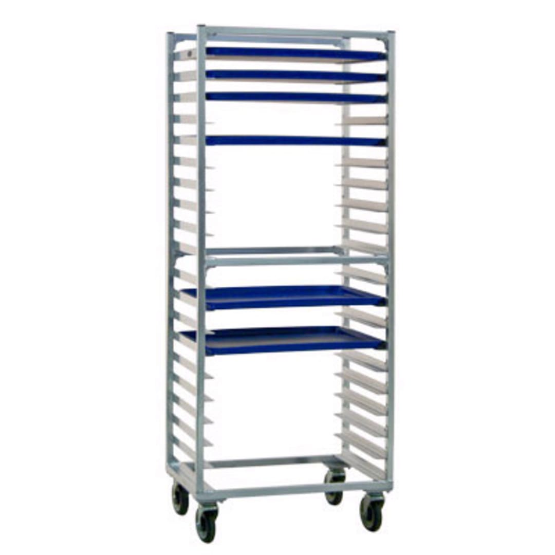 New Age 1331S Aluminum Side Loading 20 Pan Capacity Bun Pan Rack