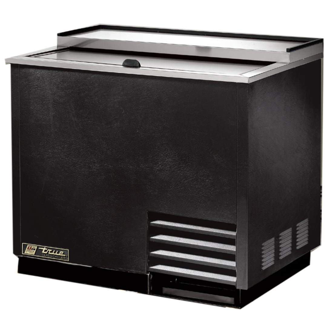 True T-36-GC-HC Black 36 Cu. Ft. Glass And Plate Chiller / Froster