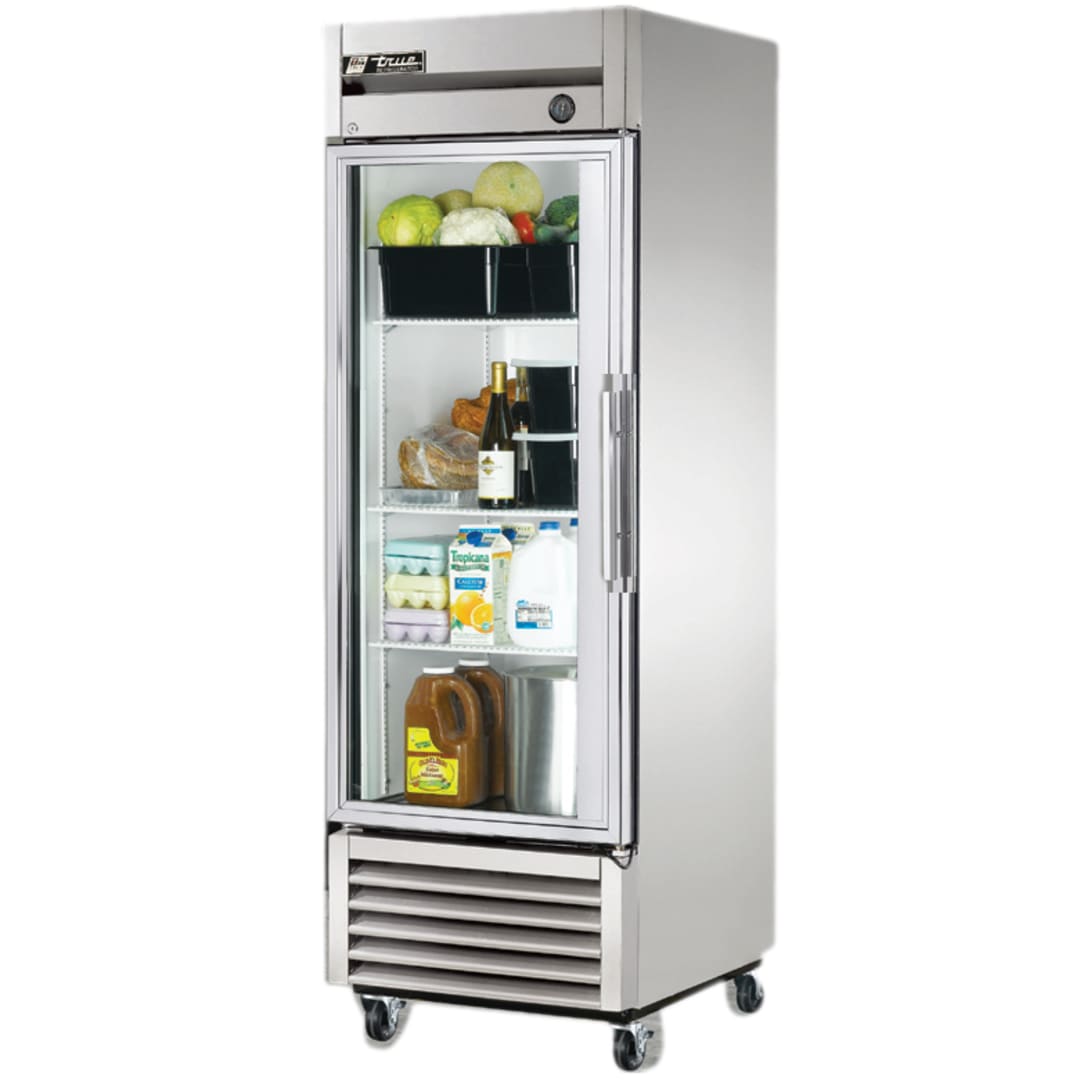 True T-23G-HC~FGD01 T-Series Glass Door Reach-In Refrigerator