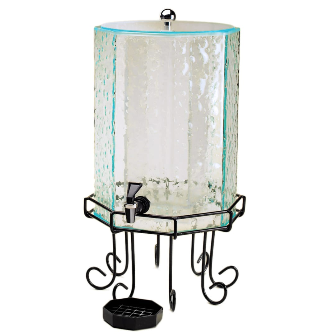 Cal-Mil 932-3 Glacier Faux Glass 3 Gallon Beverage Dispenser