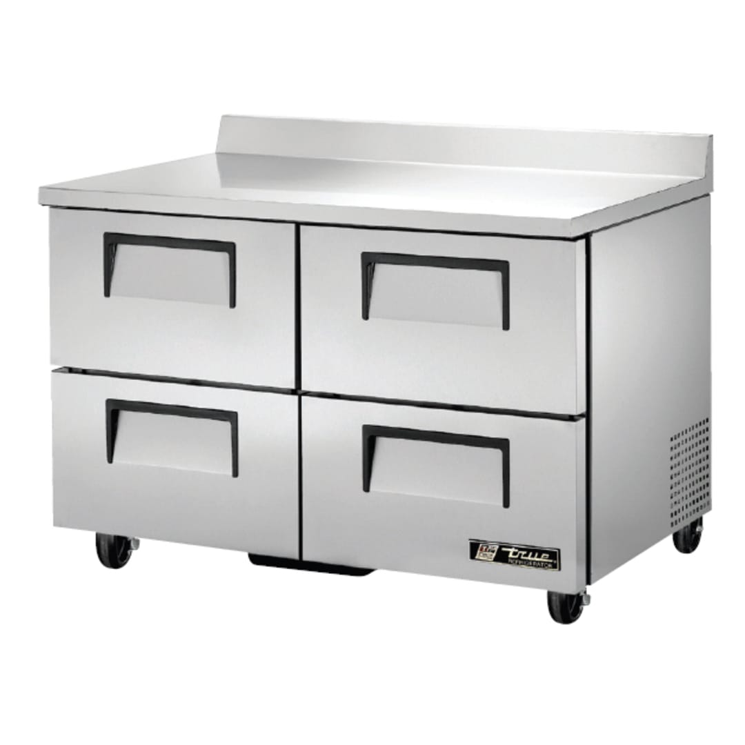 True® TWT-48D-4-HC 4-Drawer S/S Worktop 12 Cu Ft Refrigerator