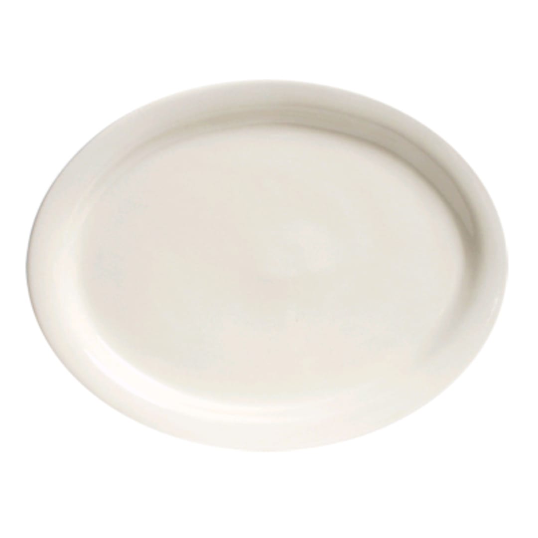 Tuxton TNR-012 Nevada 9-1/2" Eggshell Oval Platter