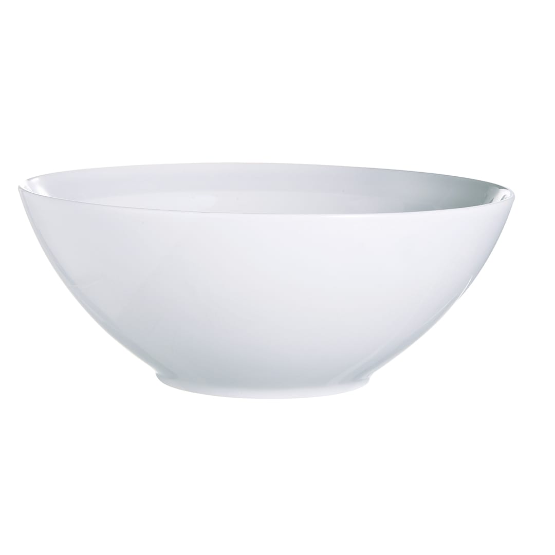 Arcoroc R0947 Vintage White Porcelain 69 Oz. Bowl