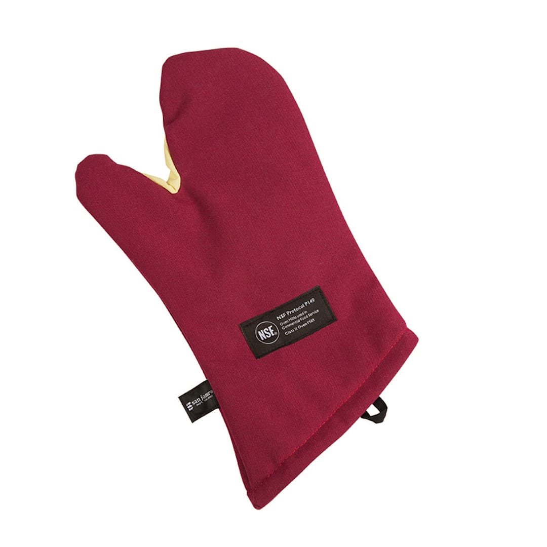 San Jamar® KT0212 Cool Touch Flame 12" Conventional Oven Mitt