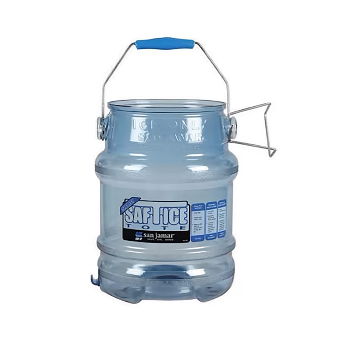 San Jamar® SI6100 Saf-T-Ice® Shorty™ 5-Gallon Ice Bucket