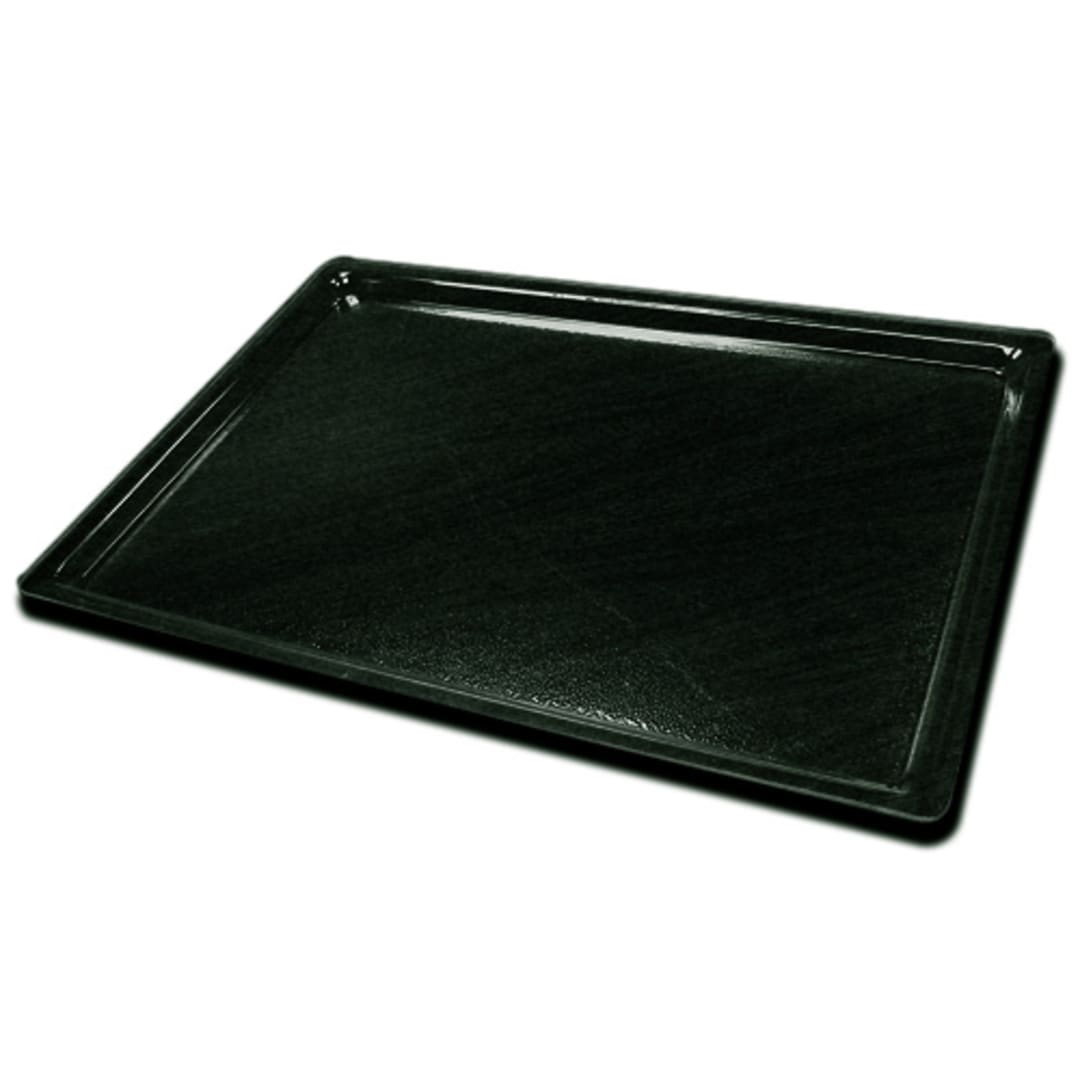 Cal-Mil 325-13-13 Black 13" x 18" Shallow Tray