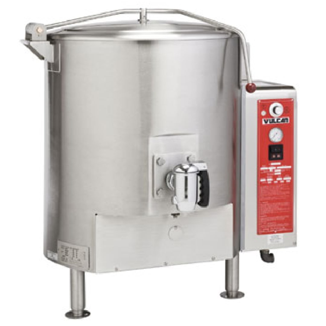 Vulcan GT150E Fully Jacketed Natural Gas 150 Gallon Stationary Kettle