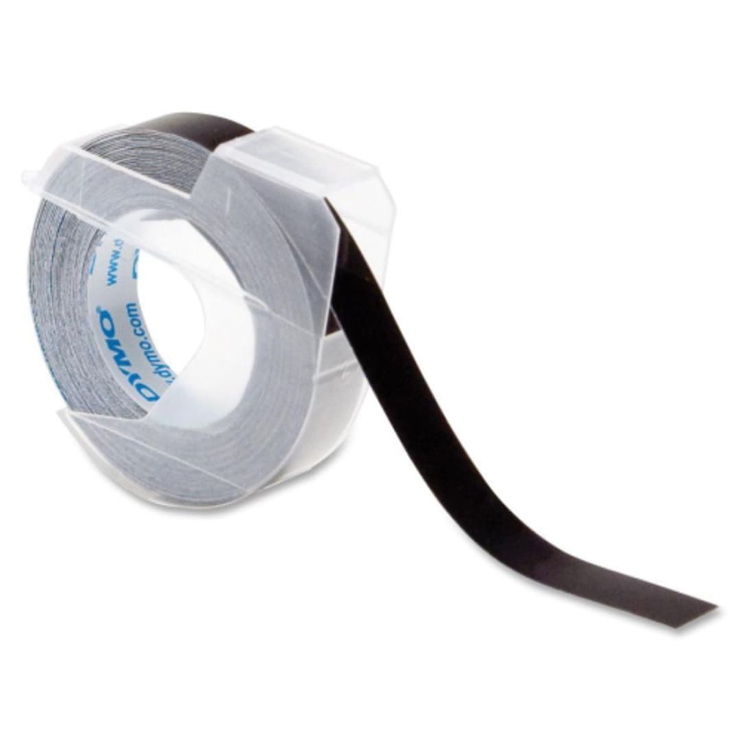 Dymo DYM520109 Black Vinyl Embossing Label Tape