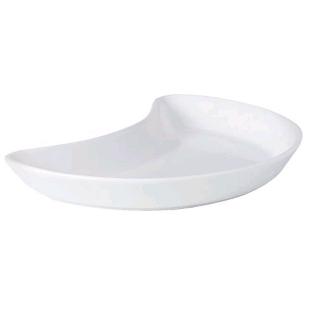Steelite 11010207 Simplicity White 8" Crescent Salad Plate