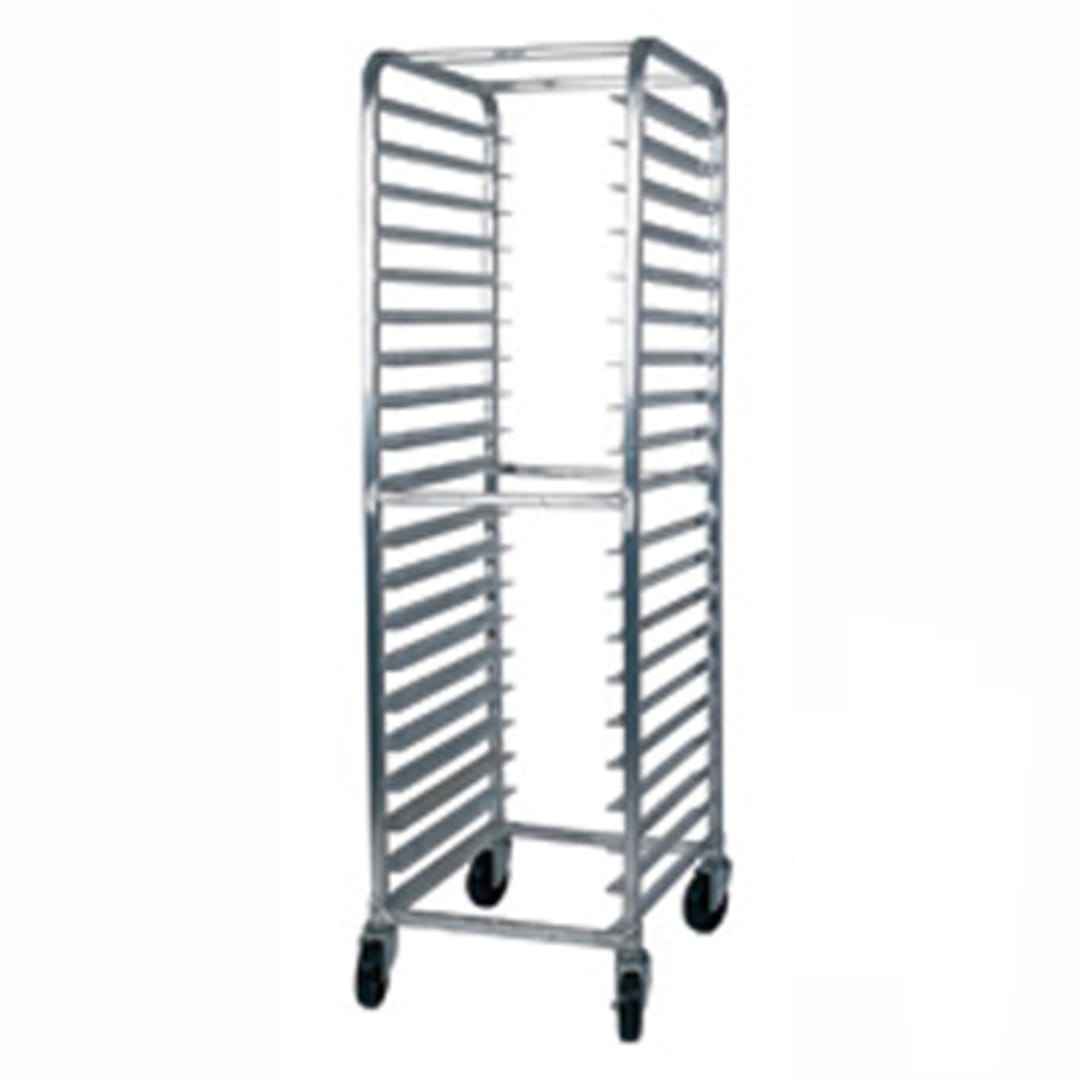 Win-Holt SS-2610B Full Height Open Sided Mobile Pan Rack for 10 Pans