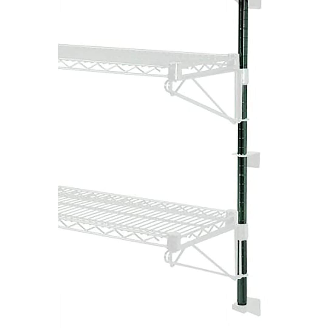 Darling Foodservice 33" Green Epoxy Coated Wall Mount Post Set