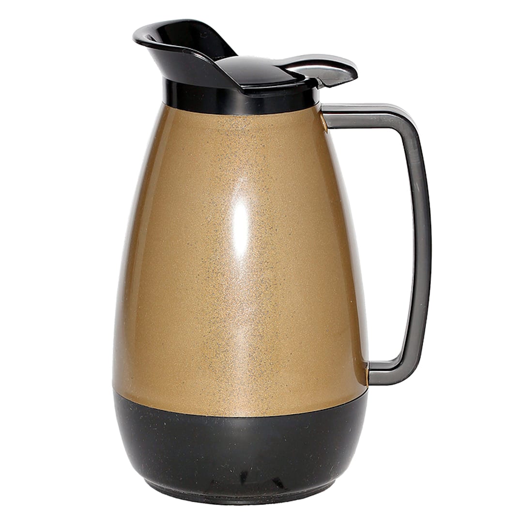 Service Ideas TS101KB Thermo-Serv 1 Liter Flip Top Insulated Server