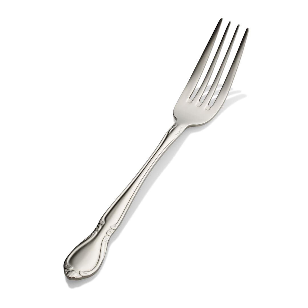 Bon Chef S1806 Queen Anne 18/8 Stainless European Dinner Fork - Dozen