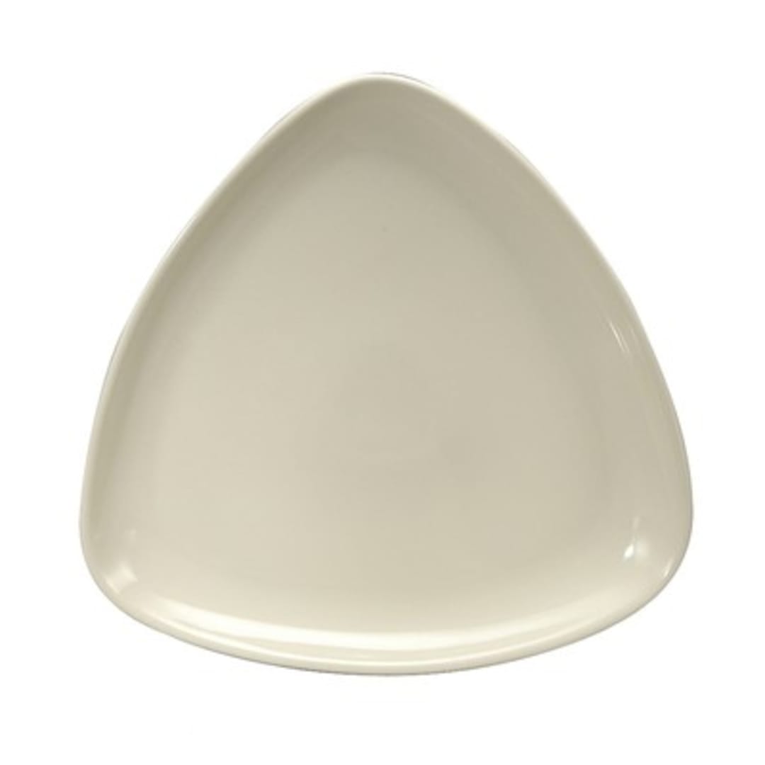 1880 Hospitality F9000000123T Cream White NR 7" Triangle Plate - 36/CS