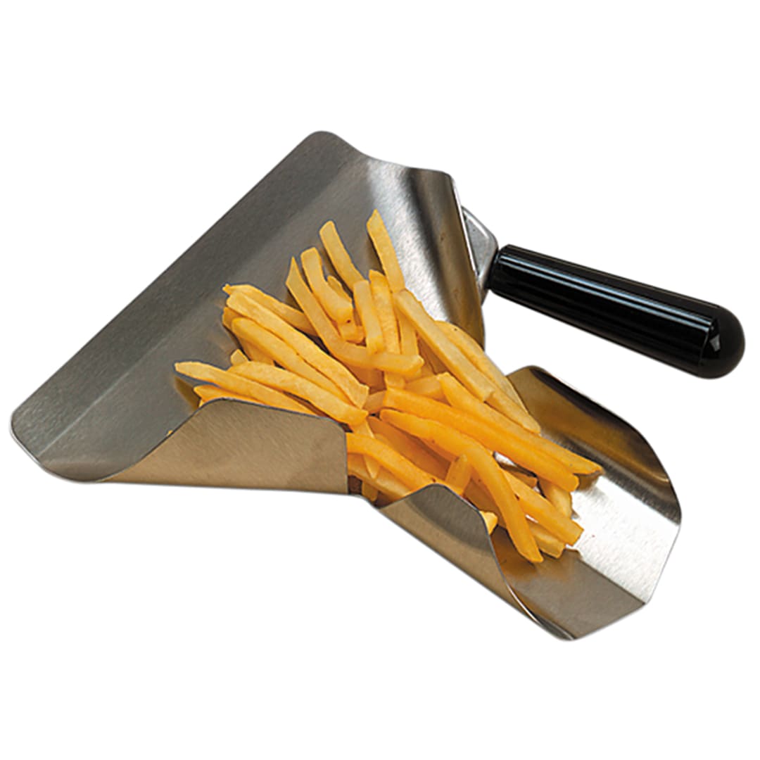 American Metalcraft FFSR1 S/S Right-Handed Fry Scoop w/ Plastic Handle